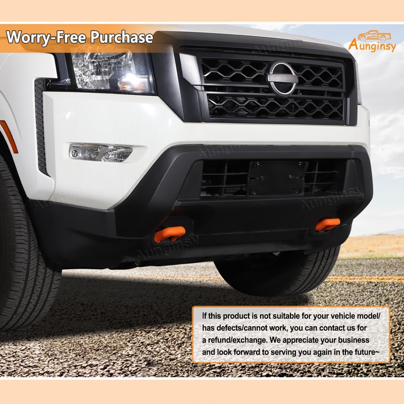 Aunginsy Front Bumper Tow Hook Covers Compatible with Nissan Frontier
