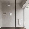 GGStudy 12 Inches Square Rain Shower Head Large Stainless Steel