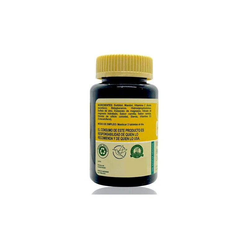 Vitamina C Betaglucanos Zinc Y Vitamina D3 30 Tabs Masticabl