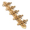 NKlaus 11601 Key Hook Anchor 5-Way Brass Gold 25 x