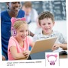 Gadpiparty Children's Headphones Furry Ball Ears Shiny Rhinestone Headset Over