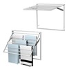 2 Pcs Wall Mount Clothes Drying Rack 26 X 31.5