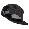 Blackskies Snapback cap, black, brown, grey wool screen, unisex premium