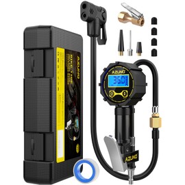 AZUNO Bike Tire Inflator with Pressure Gauge