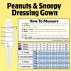 Peanuts Snoopy Women's Fleece Bathrobe with Hood, Cuddly Dressing Gown