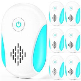 Ultrasonic Insect & Pest Indoor Repeller, 2025 Upgraded Electronic Plug-in Control Repellent for Roach, Rodent, Mouse, Bugs, Mosquito, Mice, Ant, Spider, 2 Mode Switching, 6 Packs