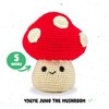 Bucilla Complete Crochet Kit, Juno The Mushroom, 5"