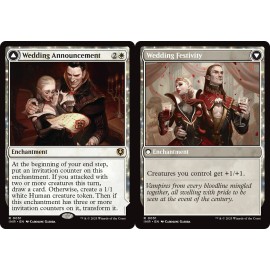 WEDDING ANNOUNCEMENT w/ 3 Human Token mtg NM-M Innistrad Remastered Rare