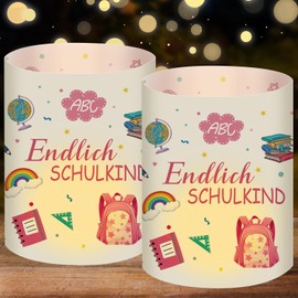 16 Lanterns, Table Decoration for School Boy, Decorative First Day of School Boy Table, School Introduction Decoration with Colourful ABC Sugar Cone, Lantern Table Decoration Finally School Child