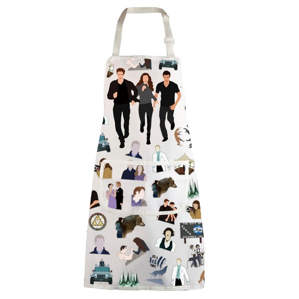 WZMPA Twilight Kitchen Apron Edward Cullen & Bella Swan Chef