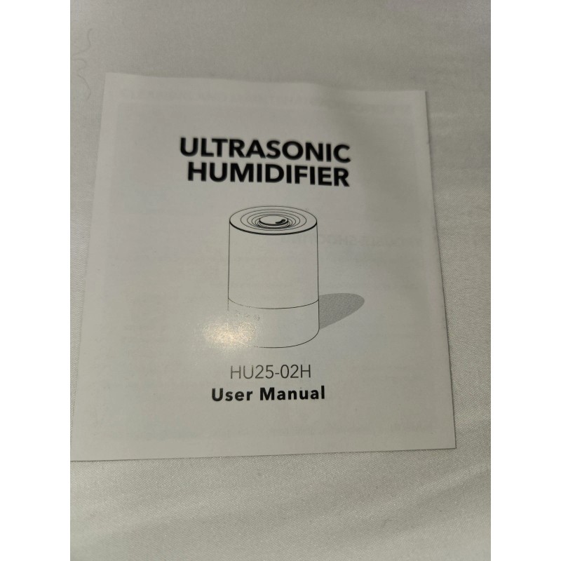 Yogin Ultrasonic Humidifier HU25-02A Hu25-02H White New