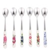 Luxshiny Rice Spoon 6pcs Dessert Spoons, Stainless Steel Coffee Stirring