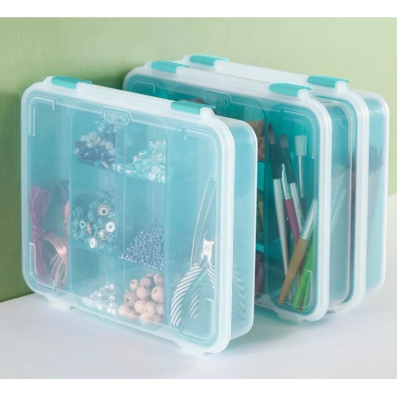 Sterlite Caja Organizadora Divisiones Transparente 27x34x6cm Seguros