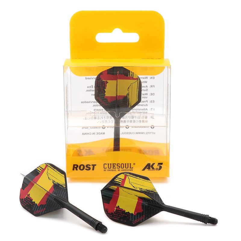 CUESOUL ROST Integrated Dart Shaft and Flights Medium, Standard Shape