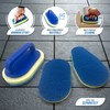 Pack of 2 Corner Scourers Sponge Replacement Pads, Kitchen or