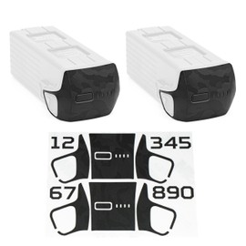 WRAPGRADE Skin Stickers Compatible with DJI Mavic 4 Pro's Two Batteries (Black Bumpy Camo)