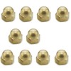 M4 Solid Brass Acorn Dome Cap Nuts DIN1587(Pack of 10)