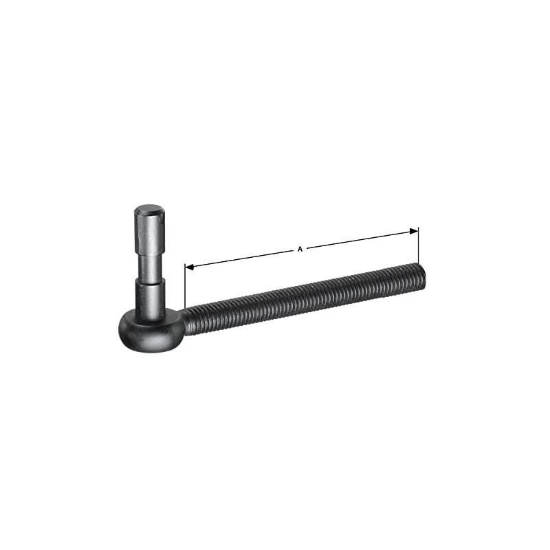 Pollmann® Baubeschläge 1121133 K Screw Through Hook, Arbor, Diameter 13