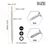 sourcing map 2pcs Magnetic Double Ended Screwdriver Bit PH2/SL6 3x160mm