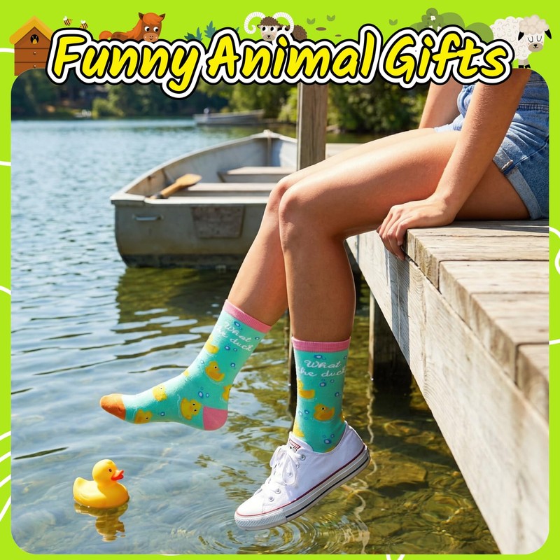 HAPPYPOP Duck Gifts for Animal Lovers - Funny Rubber Duck
