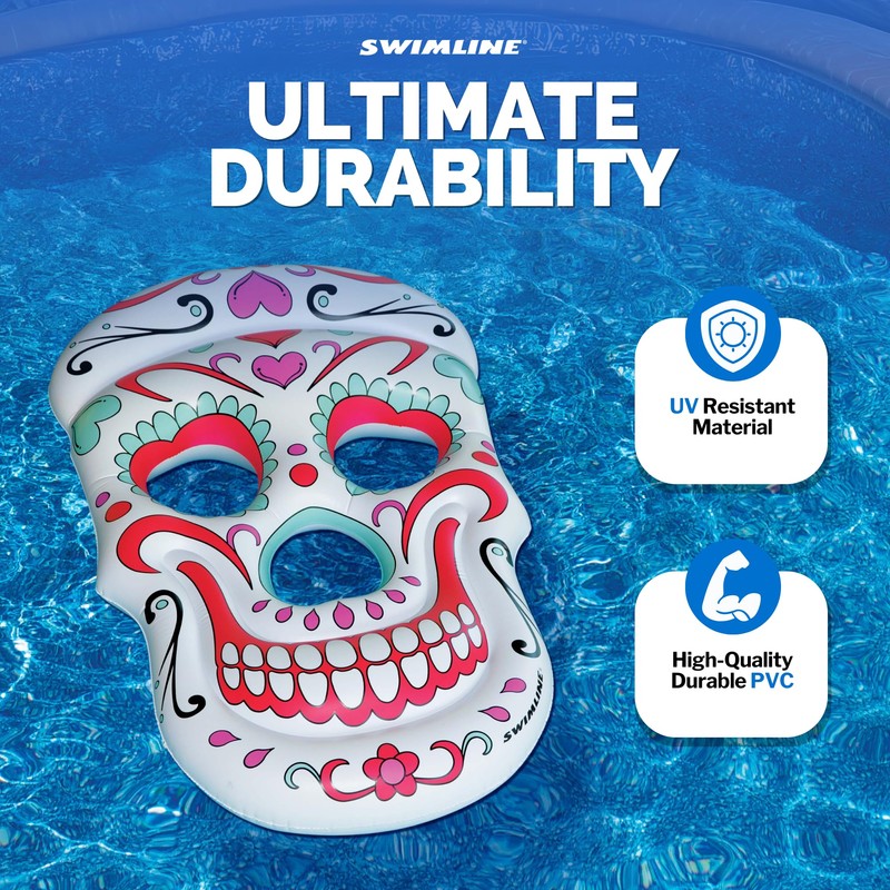 Swimline Sugar Skull Pool Float
