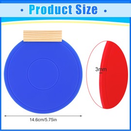 4 Pcs Silicone Hockey Shooting Targets with Durable Magnetic, Lacrosse Goal Targets Discs Ideal Training Equipment for Hockey, Lacrosse, Soccer Accuracy Practice, Red&Blue