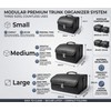 PU Leather Car Trunk Organizer – Collapsible Storage Box for