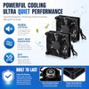 Ventilador de Refrigerador de Caja de Computadora de 2 Piezas