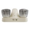 Dura Faucet DF-PL700S-BQ RV Bathroom Faucet with Smoked Acrylic Knobs