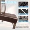 KIDOACOW Soft Leather Chair Seat Covers Dining Chairs Set of