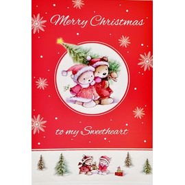 Greeting Card You Are All That I Need And Everything I Love - Romantic Merry Christmas To My Sweetheart (Husband Wife Boyfriend Girlfriend)