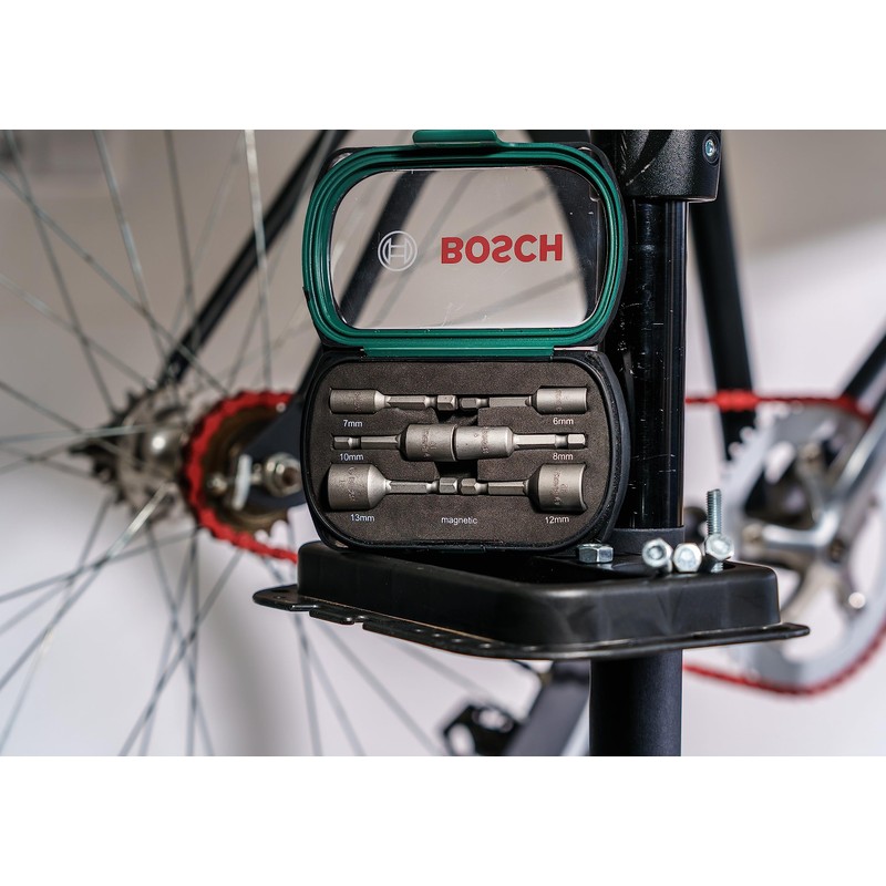 Bosch 6 pcs. Nutsetter Set (Spanner size: 6-13 mm, 1/4-inch