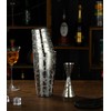 Stainless Steel Boston Shaker with Etched Pattern Weighted Shaking Tin