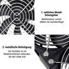 Double PC Fan 120 mm: Computer Fan 12 V Adjustable