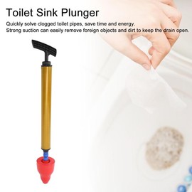 Toilet Plunger, 3D Projection and High Pressure Air Toilet Plunger Drain Unclogger Unclog Toilet Pipes (Red) Shower