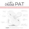 Ryan & Rose Cutie PAT Pacifier Teether (Slant, White)