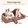 ComSaf 26.4" Large Cat Scratcher Bed, Cat Scratching Board, Durable