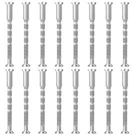 K Kwokker M5 Door Handle Screws, 16 Sets Nickel Plated Screw M5 Screws Male to Female Connecting Fixing Bolts and Sleeves for Fixing Door Handles, Escutcheons, Cabinet Drawers