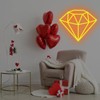mllusxg Diamond Neon Sign for Wall Decoration, Glowing Neon Sign,