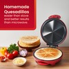 Elite Gourmet EQD-413 Electric Non-Stick 8" Quesadilla Maker, Easy-Slice 6-Wedge,