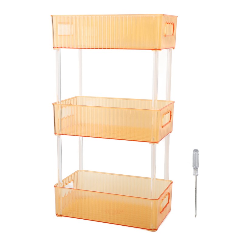 Acrylic Bathroom Storage Rack 3 Tiers Bathroom Counter Organizer Countertop