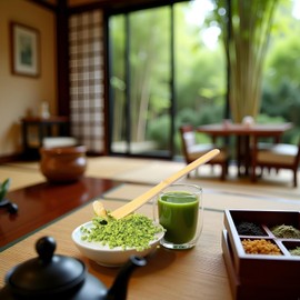 1 x brauner Bambus-Matcha-Schaufel, japanischer Chashaku-Haken, grüner Teelöffel für Teezeremonie, 18 cm, Tee-Schaufel, Matcha-Löffel, Bambusschaufel, Kaffee, Tee und Espresso, Teezubehör