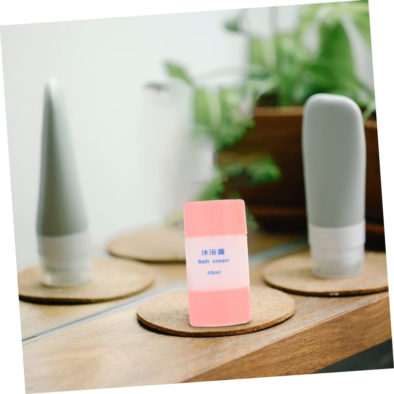 WOONEKY 3pcs Travel Bottle Set Portable Lotion Containers for Toiletries