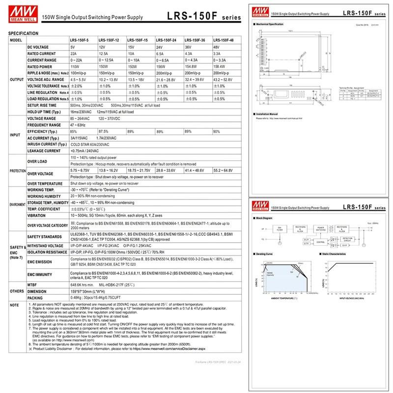 FerroFab LRS-150F-36 36V 4.2A 150W AC-DC Single Output Switching Power
