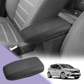 LUWU Car Armrest Pad for Dacia Sandero 3 / Sandero Stepway III/Jogger 2021-2023 2024 (Models with Armrests) Centre Console Armrest Cover Leather Auto Protection Cover Dacia 2024 Accessories