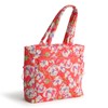 Vera Bradley Featherweight Original Zip Tote Bag, Swirling Poppies
