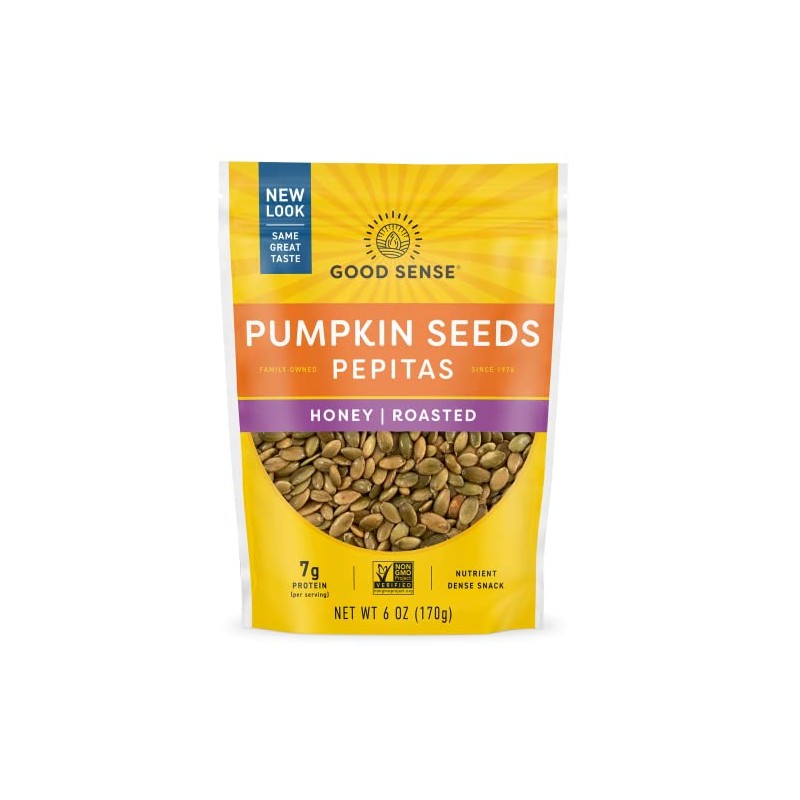 Good Sense Shelled Pumpkin Seeds (Pepitas), Honey Roasted Honey Roasted