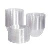 [50 Sets] 32 oz. Plastic Salad Bowls To Go With