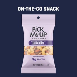 Staples Pick Me Up Provisions Roasted & Salted Mixed Nuts, 1.5 oz., 36 Bags/Box (PM62982)