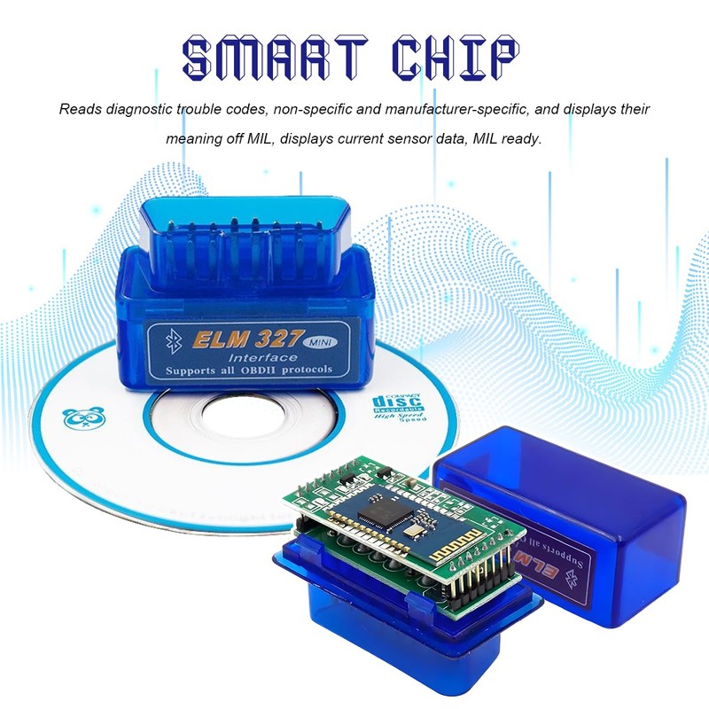MUQIDA ELM327 OBDⅡ Car Auto Diagnostic Scanner, Mini OBDII Professional